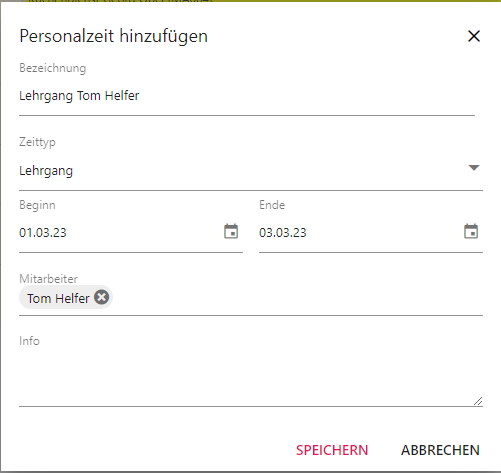 Abb.: Betriebskalendereintrag ergänzen